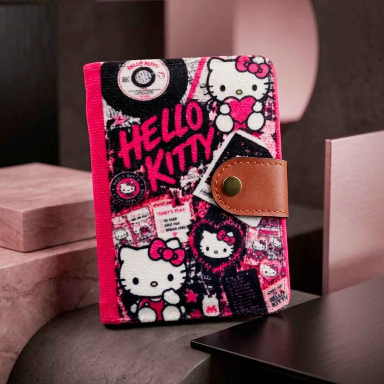 کیف پول مخمل Hello KITTY