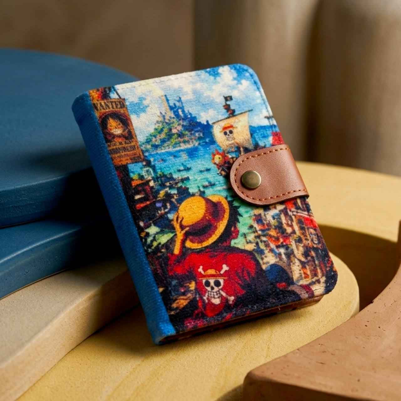 کیف پول مخمل انیمه وان پیس